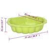 vidaXL Bacs &agrave; sable 2 pcs Vert 77x87x21 cm Plastique