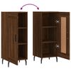 vidaXL Buffet Ch&ecirc;ne marron 34,5x34x90 cm Bois d'ing&eacute;nierie