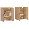 vidaXL Armoires murales 2 pcs ch&ecirc;ne sonoma bois d'ing&eacute;nierie