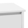 vidaXL Cabinet de chevet avec tiroir 2 pcs Blanc 39 x 34,5 x 50 cm