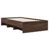 vidaXL Cadre de lit sans matelas ch&ecirc;ne marron 75x190cm bois ing&eacute;nierie