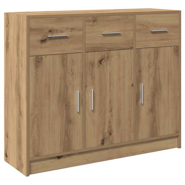 vidaXL Buffet ch&ecirc;ne artisanal 91x28x75 cm bois d'ing&eacute;nierie