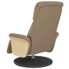 vidaXL Fauteuil inclinable de massage repose-pieds cappuccino