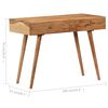 vidaXL Bureau 100x51x76 cm Bois d'acacia solide