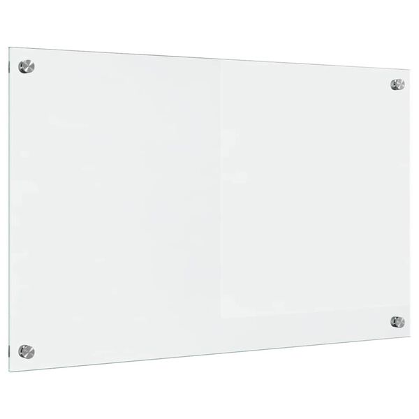 vidaXL Protection de cuisine Transparent 80 x 50 cm verre trempé