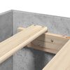 vidaXL Cadre de lit sans matelas gris b&eacute;ton 200x200 cm bois ing&eacute;nierie
