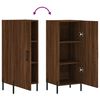 vidaXL Buffet Chêne marron 34,5x34x90 cm Bois d'ingénierie
