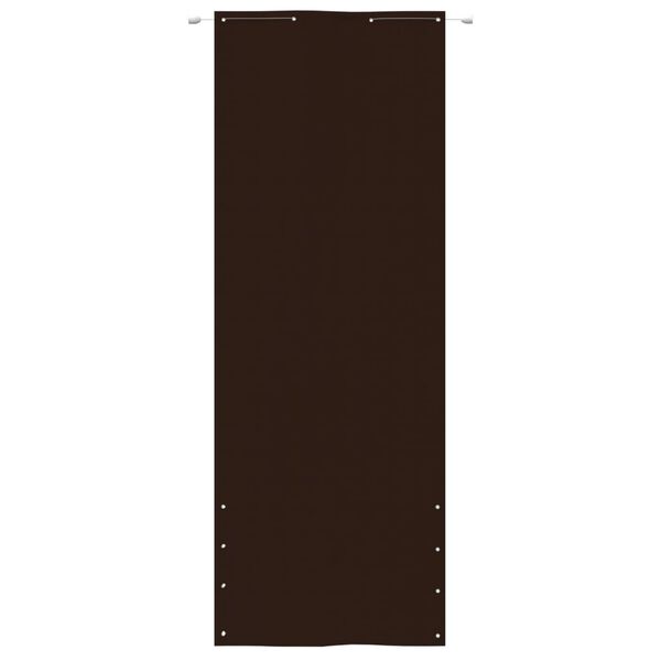 vidaXL Écran de balcon Marron 80x240 cm Tissu Oxford