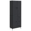 vidaXL Ensemble de Meubles 2 pcs Noir Bois d'ing&eacute;nierie