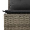 vidaXL Salon de jardin avec coussins 7 pcs gris r&eacute;sine tress&eacute;e