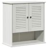 vidaXL Armoire de salle de bain VIGO Blanc et Blanc Antique