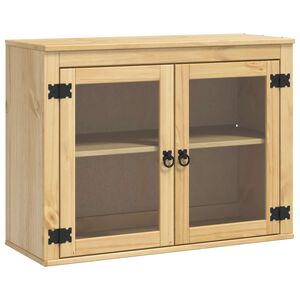 vidaXL Armoire avec &eacute;tag&egrave;re avec porte Miel 60 x 32 x 40 cm Pin massif