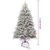 vidaXL Sapin de No&euml;l artificiel Vert et blanc 240 cm PVC et m&eacute;tal