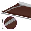 vidaXL Auvent rétractable automatique marron 300x250 cm