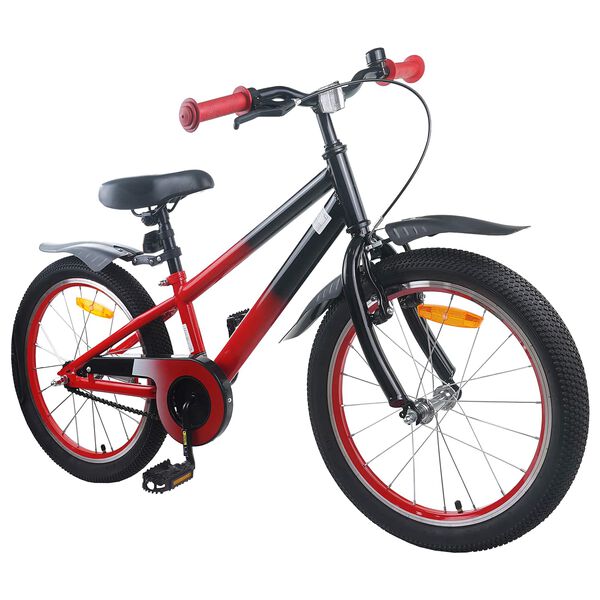 vidaXL V&eacute;lo pour Enfants 18 Pouces pour les 5-7 ans Bleu Noir