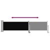 vidaXL Auvent lat&eacute;ral r&eacute;tractable de patio 60x300 cm Noir
