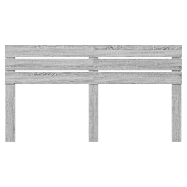 vidaXL T&ecirc;te de lit Gris Sonoma 200 cm Bois d'ing&eacute;nierie