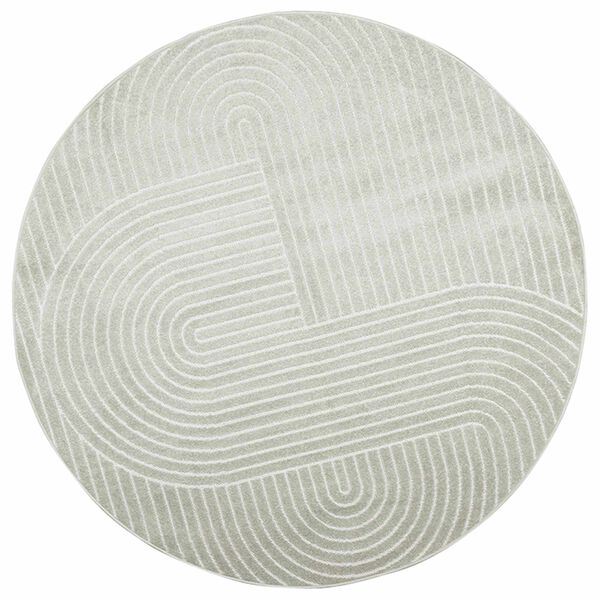 vidaXL Tapis de surface Rond PALMERAS Vert &Oslash; 160 CM Polyester