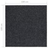 vidaXL Tapis 100x100 cm Anthracite