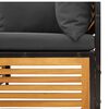 vidaXL Salon de jardin avec coussins 10 pcs bois d'acacia solide