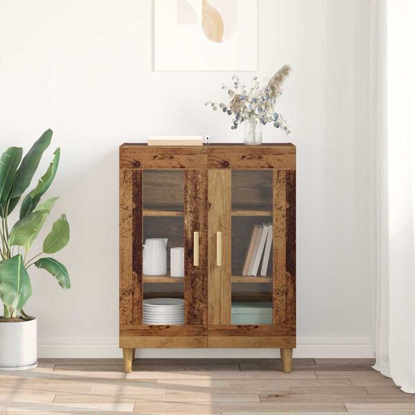 vidaXL Buffet Bois Ancien 69,5 x 34 x 90 cm Bois d'ing&eacute;nierie