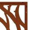 vidaXL D&eacute;coration murale de jardin 105x55 cm acier corten design coque