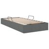 vidaXL Lit de Rangement avec matelas Gris fonc&eacute; 90 x 190 cm tissu