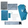 vidaXL Tente de camping 3 personnes bleu imperm&eacute;able