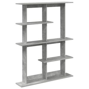 vidaXL &Eacute;tag&egrave;re Murale Gris b&eacute;ton 102 x 20 x 130 cm Bois d'ing&eacute;nierie