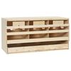vidaXL Pondoir 3 compartiments 72x33x38 cm bois de pin massif