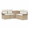 vidaXL Ensemble de Canap&eacute;s 5 pc Beige et blanc cr&egrave;me