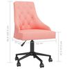 vidaXL Chaises &agrave; manger pivotantes lot de 4 Rose Velours
