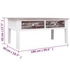 vidaXL Table basse Marron 100x50x45 cm Bois