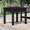 vidaXL Banc de jardin noir 50x44x45 cm bois massif de pin