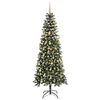 vidaXL Sapin de No&euml;l artificiel Vert 210 cm PVC, plastique et acier