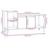 vidaXL Meuble TV Blanc 100x35x55 cm Bois d'ingénierie