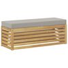 vidaXL Banc de Jardin Bois d'Acacia Massif Blanc