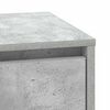 vidaXL Cabinet de chevet avec tiroir Gris b&eacute;ton 39 x 34,5 x 50 cm