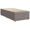 vidaXL Cadre de lit sans matelas taupe 90x200 cm tissu