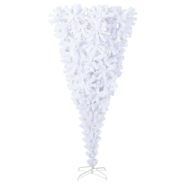 vidaXL Sapin de No&euml;l artificiel avec 300 LED Blanc 240 cm PVC et Acier