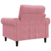 vidaXL Fauteuil Rose 60 cm Velours