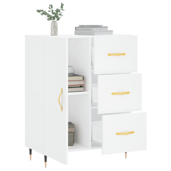 vidaXL Buffet blanc 69,5x34x90 cm bois d'ing&eacute;nierie