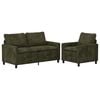 vidaXL Ensemble de Canap&eacute;s 2 pc Vert Polyester