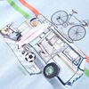 T-shirt pour enfants bleu clair 92