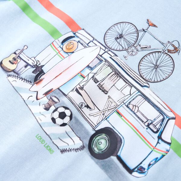 T-shirt pour enfants bleu clair 92