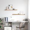 vidaXL &Eacute;tag&egrave;re Murale 2 pcs Beige 100 x 9 x 3 cm Bois d'ing&eacute;nierie