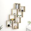 vidaXL Étagère murale cube Chêne sonoma 90x15x119 cm Bois d’ingénierie