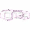 vidaXL Table basse 3 pcs Ch&ecirc;ne artisanal Bois d'ing&eacute;nierie