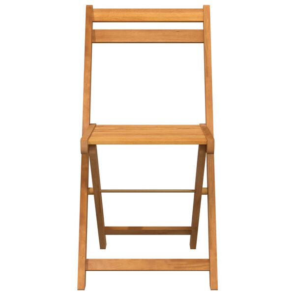 vidaXL Chaises de bistrot pliantes lot de 4 bois d'acacia solide