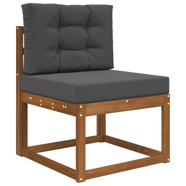 vidaXL Coussin de canap&eacute; d'ext&eacute;rieur 2 pcs Anthracite Polyester